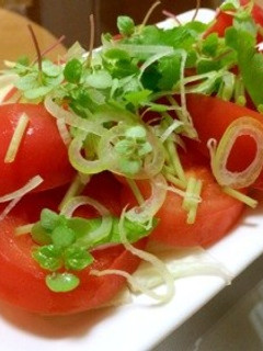 ★簡単★トマトと香味野菜のサラダ-レシピのメイン写真