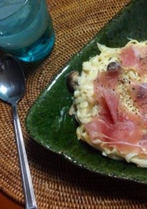 【糖質0g麺】豆乳カルボナーラ-レシピのメイン写真