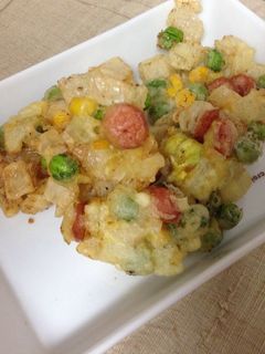 お豆さんのかき揚げ お子ちゃま風♪-レシピのメイン写真