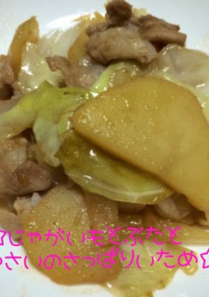☆じゃがいもと豚と野菜のさっぱり炒め☆-レシピのメイン写真