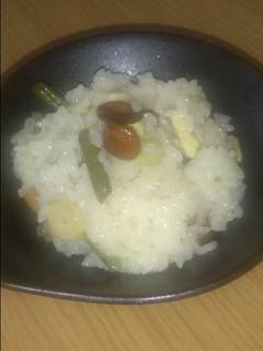 もっちもち！山菜おこわ風炊き込みご飯 by ズボラのミクぽん 【クックパッド】 簡単おいしいみんなのレシピが392万品