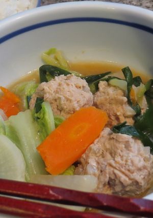 鶏団子鍋-レシピのメイン写真