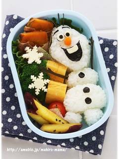 キャラ弁☆アナ雪☆オラフとスノーギース☆ by zun−ko