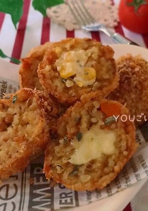 残りカレーで色々ライスコロッケ♡-レシピのメイン写真
