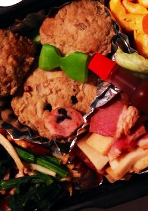 キャラ弁記録 くまの学校ジャッキー風-レシピのメイン写真
