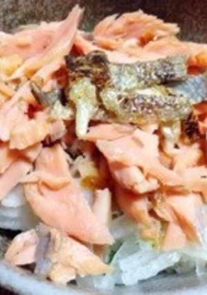 さっぱりと♪鮭はらす丼-レシピのメイン写真