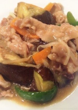 豚肉とナスもやしの味噌炒め-レシピのメイン写真