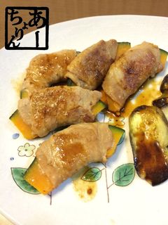 焼肉のタレで★南瓜の肉巻き-レシピのメイン写真