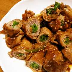 簡単！ピーマンの肉巻き炒め-レシピのメイン写真