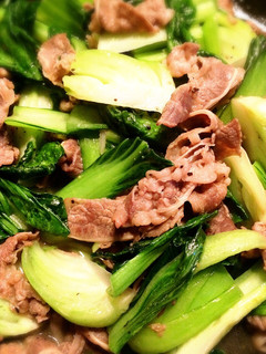 【簡単】牛肉とチンゲン菜炒め-レシピのメイン写真