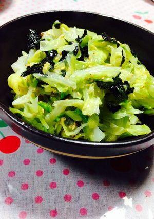 簡単！副菜♡キャベツと海苔のナムル♡-レシピのメイン写真