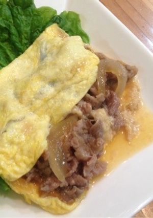 簡単スピーディ♡すき焼き風オムレツ-レシピのメイン写真