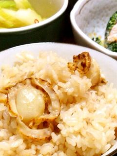 簡単!ベビーホタテの炊き込みご飯-レシピのメイン写真