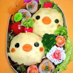 オムライスでひよこさん♡キャラ弁-レシピのメイン写真