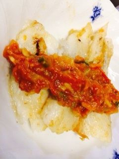 たらのムニエルトマトソースがけ-レシピのメイン写真