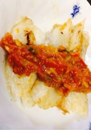 たらのムニエルトマトソースがけ-レシピのメイン写真