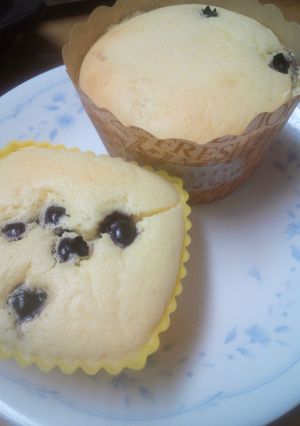 100均マフィン型deスフレチーズケーキ-レシピのメイン写真