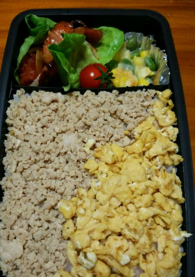 簡単！とりそぼろ弁当-レシピのメイン写真