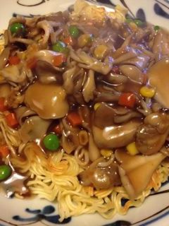 インスタントラーメンのあんかけ焼きそば-レシピのメイン写真
