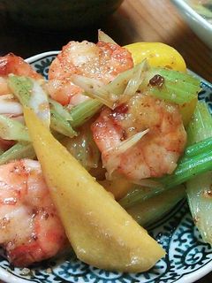海老とセロリ✧XO醤炒め-レシピのメイン写真