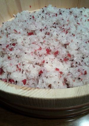 初夏に‼カリカリ梅のおこわ♪-レシピのメイン写真