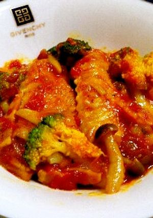 一人分の鶏手羽先トマト煮込み♡-レシピのメイン写真
