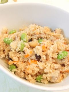 めんつゆで簡単!残り物でおからの煎り煮-レシピのメイン写真