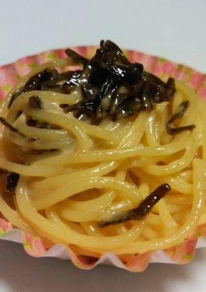 お弁当に♪サラスパで梅マヨ塩こんぶ-レシピのメイン写真