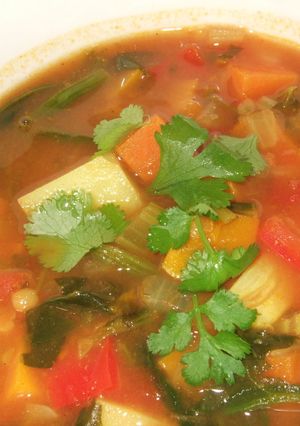 モロッコ風赤レンズ豆の野菜どっさりスープ-レシピのメイン写真