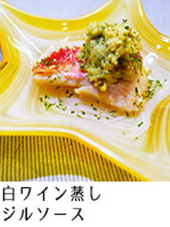 金目鯛の白ワイン蒸しホタテバジルソース-レシピのメイン写真