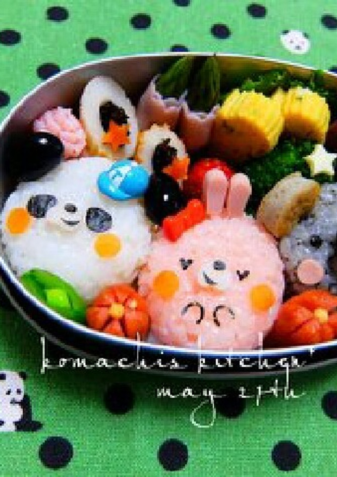 幼稚園 お弁当♡ぱんだうさぎこあら-レシピのメイン写真