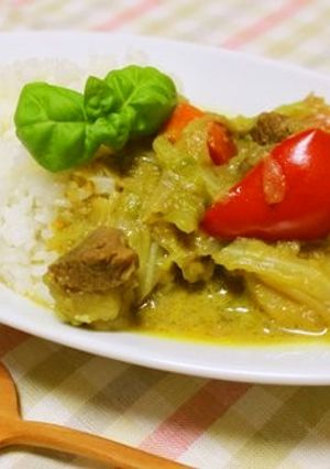 牛すじとココナッツミルクのカレー-レシピのメイン写真