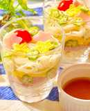七夕！ケーキ風で可愛い☆カップそうめん