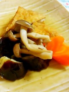 ナスと厚揚げ・シメジの煮物♪-レシピのメイン写真