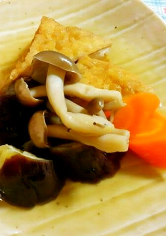 ナスと厚揚げ・シメジの煮物♪-レシピのメイン写真