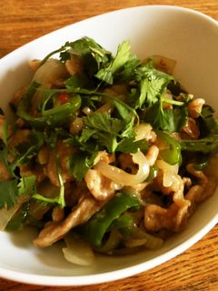 パクチーもりもり豚野菜アジアン炒め-レシピのメイン写真