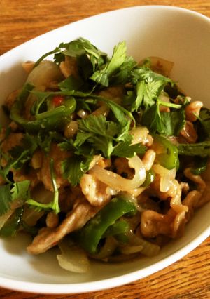 パクチーもりもり豚野菜アジアン炒め-レシピのメイン写真