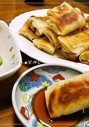 焼きビーフンの一口焼き春巻き-レシピのメイン写真