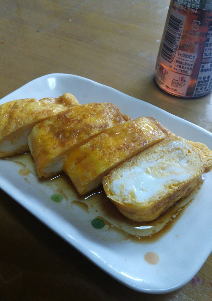 私の大好きな卵焼きの食べ方！-レシピのメイン写真