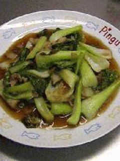 *簡単!豚バラとチンゲン菜の炒めもの*-レシピのメイン写真