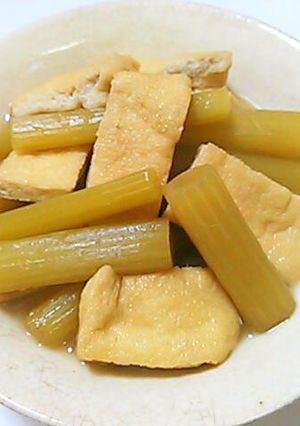 ふきとうす揚げ(油揚げ)の煮物-レシピのメイン写真