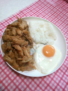 目玉焼きごぼう天ランチプレート-レシピのメイン写真