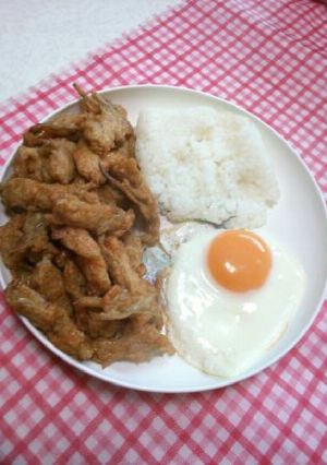 目玉焼きごぼう天ランチプレート-レシピのメイン写真
