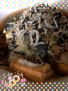 揚げ茄子・豆腐の煮浸し-レシピのメイン写真