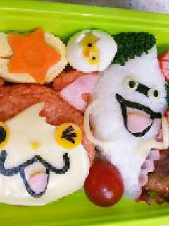 妖怪ウォッチ☆ジバニャンとウィスパー弁当-レシピのメイン写真