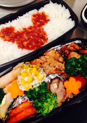 キャラ弁記録 ミッキー型で簡単キャラ弁-レシピのメイン写真