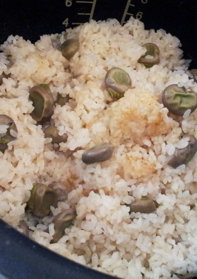 そら豆とじゃこの炊き込みご飯-レシピのメイン写真