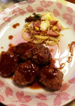 一口ごぼうハンバーグ-レシピのメイン写真
