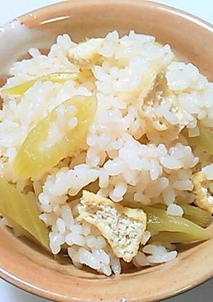 ふきの香りの炊き込みごはん-レシピのメイン写真