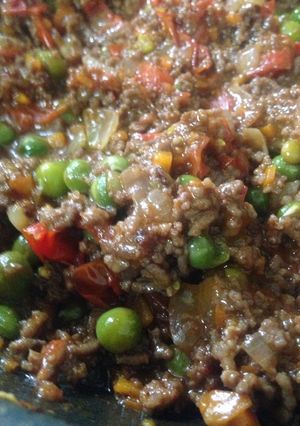 うすいえんどうとミニトマトのドライカレー-レシピのメイン写真